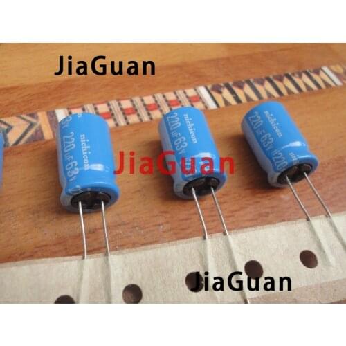 20pcs NICHICON BT 63V220UF 12.5x20MM electrolytic capacitor bt 125 degrees 220uF/63v military industrial capacitor 220UF 63V