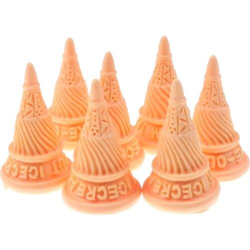 20pcs Yellow Conical Egg Cone Resin Decoration Crafts Flatback Cabochon Embellishments For Scrapbooking Beads Diy Accessories