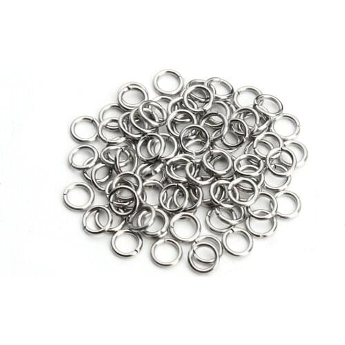 200 Pcs Stainless Steel Open Jump Ring 0.5X3mm Dia Round Sliver Color Split Rings For Diy Jewelry Making Findings