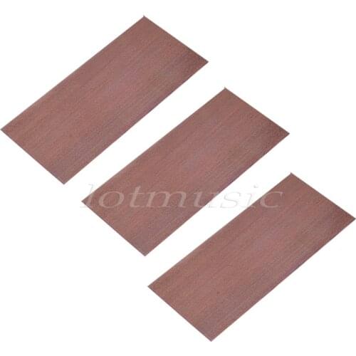 3Pcs Guitar Head Veneer Sapeli Wood