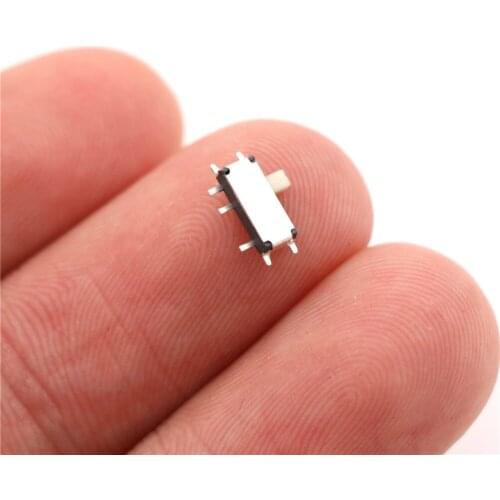 50PCS 7 Pin Mini Slide Switch On-OFF 2Position Micro Slide Toggle Switch Miniature Horizontal Slide Switch SMD