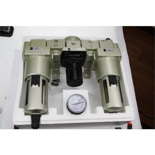 AC5000-10D/1'' BSPT SMC type Air Filter F.R.L unit AC series (AF5000-10D +AR5000+AL5000) Modual SNS water separator