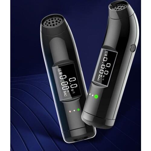 Breathalyzer Portable Digital LED Display Alcohol Tester Breath Analyzer Professional USB Rechargeable Alcohol Detection Device