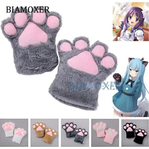 1 pairs Anime Gloves Cute Cats Claw Gloves Cosplay Gifts for Girl Friend Anime Accessories