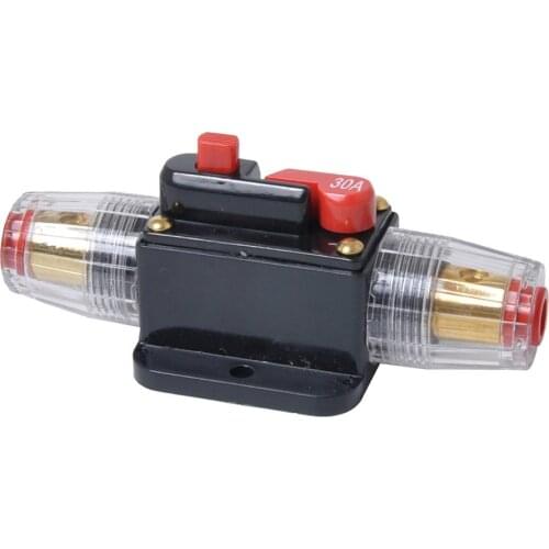 30A 40A 60A 80A 100A Car Truck Audio Amplifier Circuit Breaker Fuse Holder AGU Style Stereo Amplifier Refit Fuse Adapter