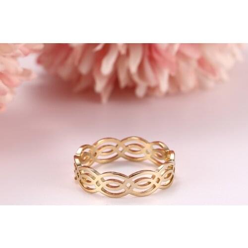 Cazador Wave Shape Finger Rings Stainless Steel Fashion Women Geometrical Ring 2021 New Arrival Jewelry Birthday Party Gift