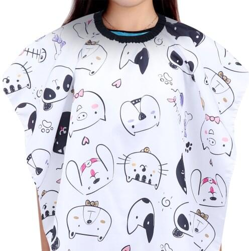 Kids Barber Hairdressing Cape Cartoon Hair Cutting Cape Lovely Haircut Apron