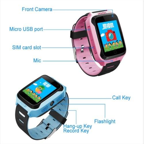 Children kids SOS Call Location Device Tracker GPS Smart Watch
