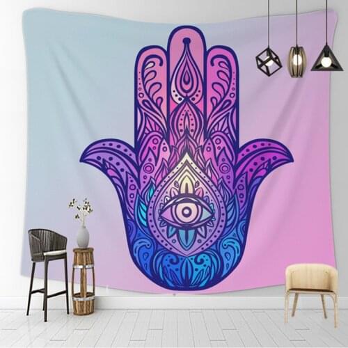 Fatima hand tapestry wall hanging carpet evil eye wall blanket wall tapestry bohemian wall art muur tapijt