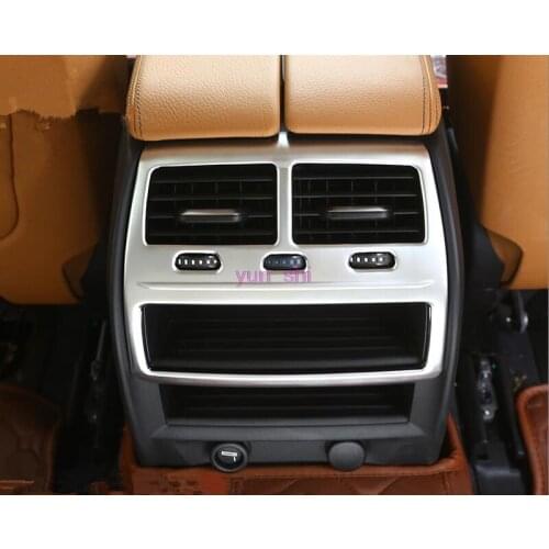 ABS Chrome Car Rear Air Outlet Vent Decoration Frame Cover Sticker Car-styling For BMW 5 series G30 G38 2017 18 528li 530li