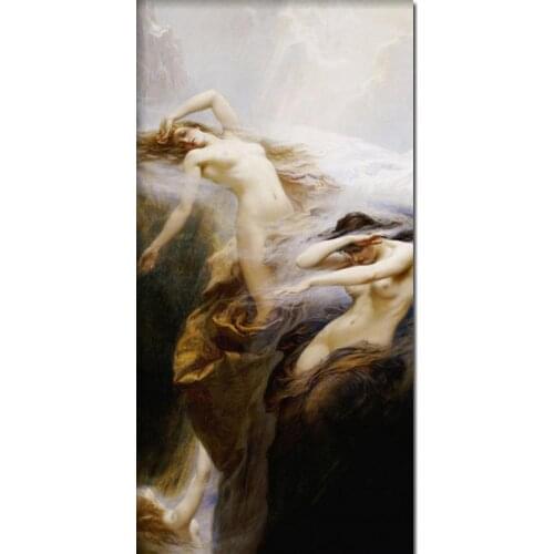 Figure Paintings Women The Mountain Mists by Herbert James Draper William Adolphe Bouguereau painting Hand painted High quality