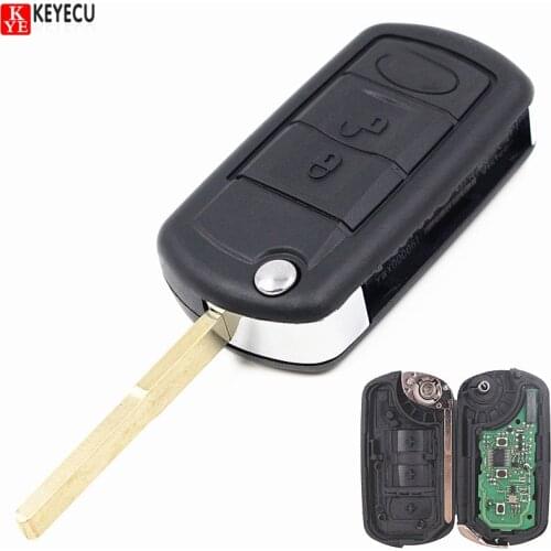 Keyecu Flip Remote Car Key Fob 315/433MHz PCF7941 for LR3 Range Rover Sport 2005 2006 2007 2008 2009 2010 2011 NT8-15K6014CFFTXA