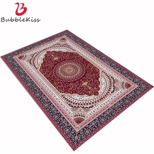 Bubble Kiss Classical Style Fashion Carpets for Living Room Retro Flower Design Carpet Thickened Polyester Non-slip Rug Hot Sale