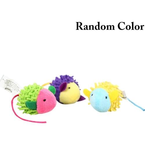 Colorful Cat Biting Toy Cartoon Mouse Shaped Cat Interactive Chew Toy Catnip Toy For Kittens Cats Funny Toy Cat Favors Supplies