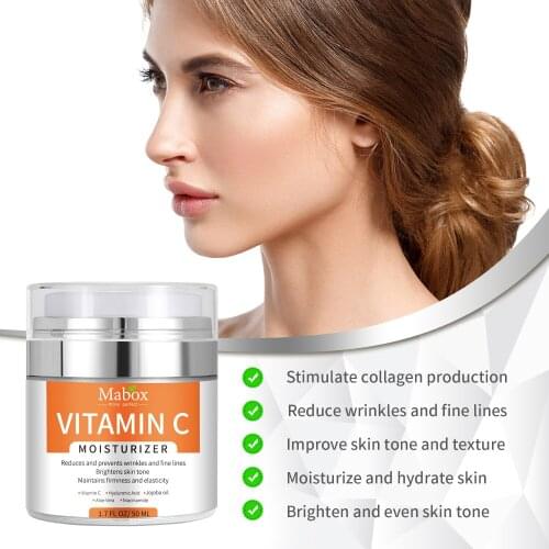 Cream Vitamin C to improve dull skin anti-aging refreshing non-greasy whitening nourishing brightening and freckle 50ml
