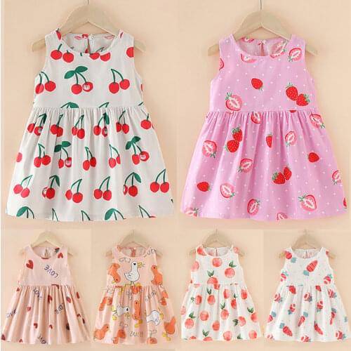 Girls Summer Dress Kids Sleeveless Princess Dress Pageant Gown Wedding Birthday Party Sundress for Baby Girls Clothes