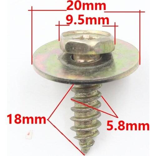 KELIMI Metal Rivet Body Screw Interior Panel Hex Bolts Metric Thread Car Fender Fastener Clip For Mercedes Benz