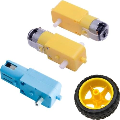 1pcs DC 3v-6v Metal/plastic TT Motor Smart Car Robot Gear Motor for arduino Diy Smart Car Chassis Geared Motor Wheel