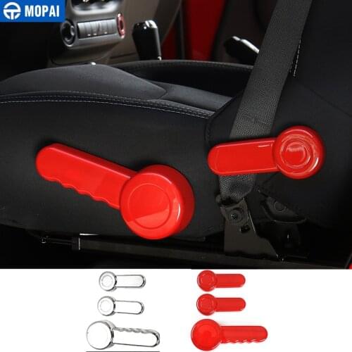 MOPAI ABS Car Interior Seat Chair Adjustment Decoration Cover Stickers for Jeep Wrangler JK 2011 Up Left Hand Drive Car Styling