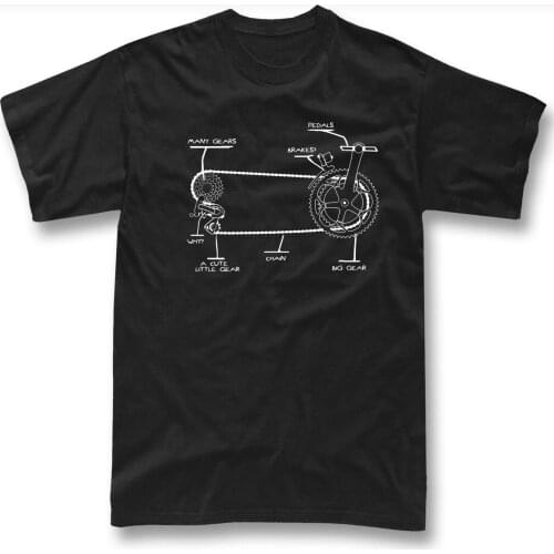 Fun Summer Bicycle Chain Gear Shifting Mens T-Shirt Gift