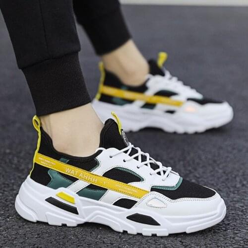 Mens Shoes 2021 Spring New Sports Casual Shoes Mens Korean Style Daddy Shoes Mens Fashion Shoes