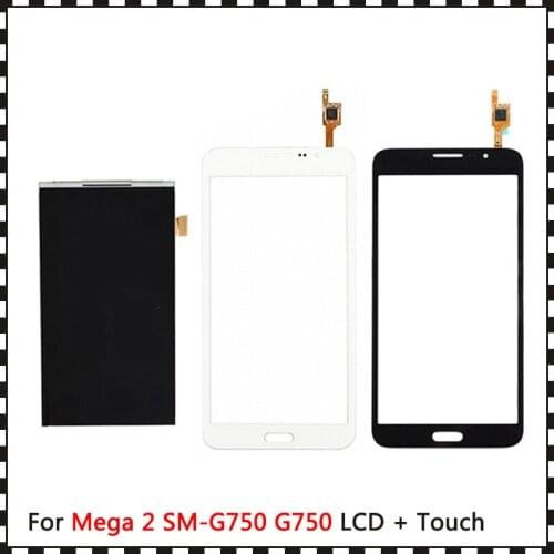 New High Quality 6.0" For Samsung Galaxy Mega 2 SM-G750 G750 Lcd Display With Touch Screen Digitizer Sensor