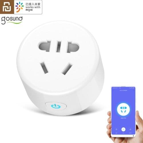 Original youpin Gosund Smart Socket Plug Wifi Edition Mijia App Phone Smart Remote Control Timing Wifi Version Plug Smart Home