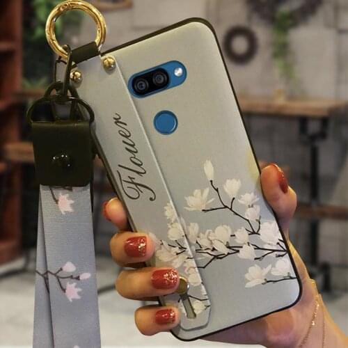 Anti-knock Silicone Phone Case For LG K40S Kickstand Soft Case Back Cover Durable Anti-dust