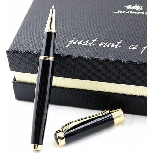 Luxury jinhao Full Metal Ball Pen 0.7mm Medium Refill Gold clip School Office Business Ballpoint Pens Writing Stationery