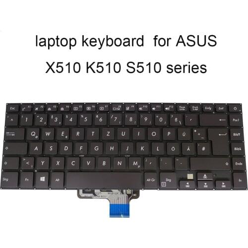 Replacement keyboards X510 Backlight keyboard for ASUS VIVOBOOK X510U X510UN S510UF GR GE German black Screw 0KNB0 4626GE00 best