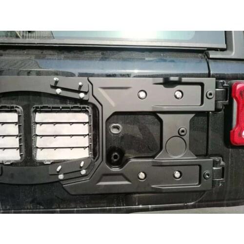 JL1043 tailgate bracket hinge tire carrier Steel Tailgate Bracket Hinge Tire Carrier for Jeep Wrangler JL LANTSUN