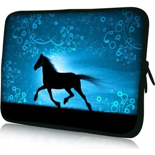 Fashion Horse laptop Sleeve Bag Dual Zipper Carrying Neoprene Case For MacBook Air 13 Retina 13.3 15.4 Pro 13.3 15.4 For Dell Hp