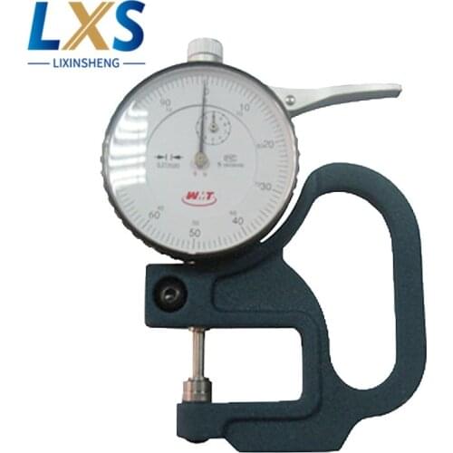 High Accuracy 0 ~10mm Mechanical Dial MicrometerThickness Gauge For Film,Paper