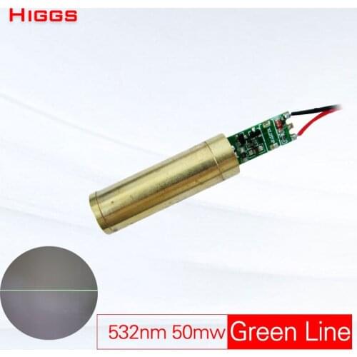 High quality 532nm 50mw bright green line laser module multi-angle selection industrial grade laser marking production DC 3V