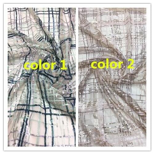 Top quality Nigerian fabric new African embroidered lace fabric SYJ-7325 for fashion dress