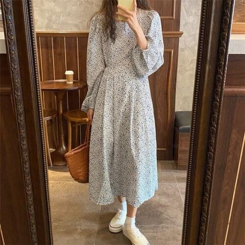 Alien Kitty Hot Sale Charming O-Neck Female Vestidoses New Styles Lantern Long Sleeves Romantic Slim Early Autumn Women Dresses