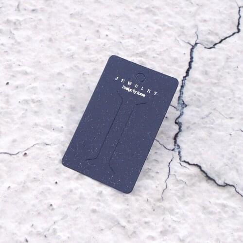 2020 New Hairpin Card Jewelry Packing 5*8cm Blue Accessories Jewelry Card 100pcs/lot Jewelry Display Cards