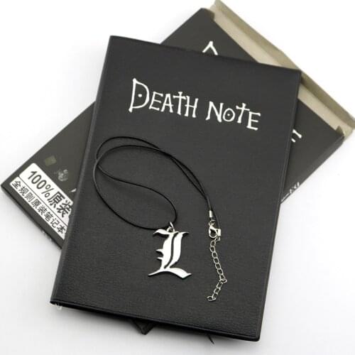 21CM Japan Anime DEATH NOTE Necklace Feather notebook set Gift
