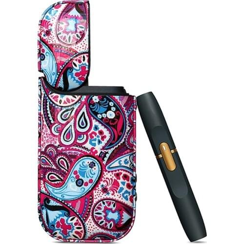4 Colors Bohemian Style PU Leather Case for IQOS IQOS 2.4 Plus Anti-knock Cover Bag Carrying Pouch Elronic Cigarette Funda