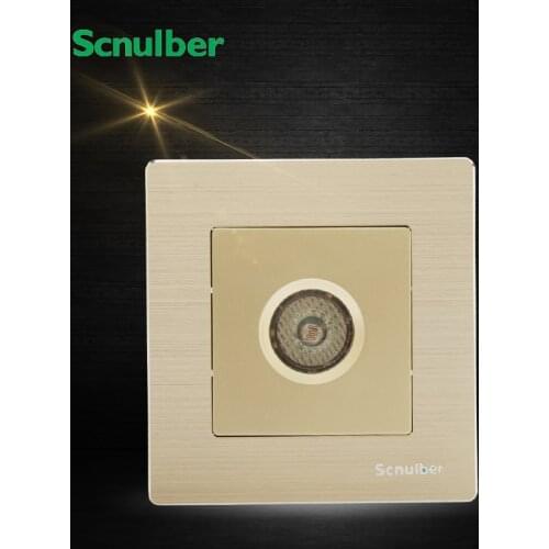 86mm metal panel voice control acoustic light activated delay wall switch