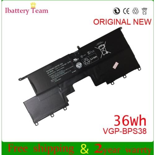 VGP-BPS38 Laptop battery for sony PRO13 PR011 SVP13 P13226SC BPS38 batteria batteries AKKU 7.5V 4740mah