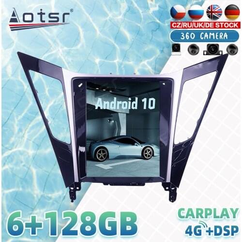 For Hyundai Sonata 2012-2015 Android Car Radio Player GPS Navigation 360 Panoramic Camera Auto Stereo Multimedia Carplay 4G SIM