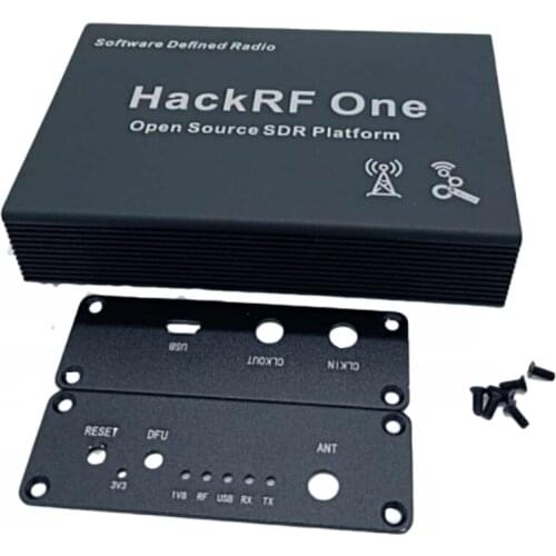 Nvarcher Aluminum Enclosure Black Cover Case Shell USB Common Use For HackRF One
