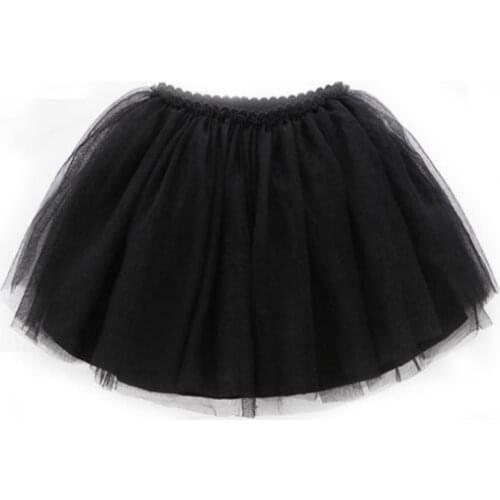 12 Colors Tulle Skirt Kids Fashion Toddler Baby Solid Ball Gown Skirts Black Pink White Red Tutu Baby Girl Clothes 1-11Yrs New