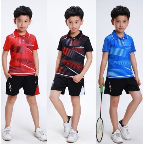 Childrens badminton Jersey,short sleeved boy suits,table tennis jerseys,pingpang jerseys for students,youth tennis sport jersey