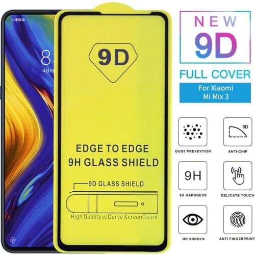 DHL 100pcs 9D Full Glue Cover Tempered Glass for Xiaomi Mi 9 Screen Protector full glue glass for xiaomi mi9 SE