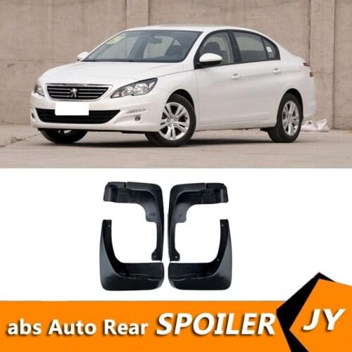 For Peugeot 408 2015-2018 Mudflaps Splash Guards Front With the color and rear Mud Flap Mudguards Fender Modified special