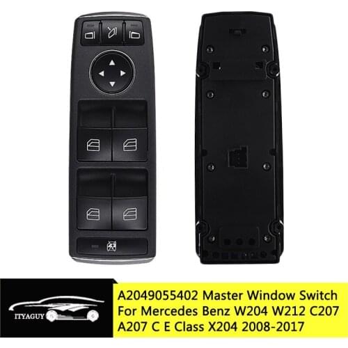 A2049055402 Electric Power Master Window Switch Button For Mercedes Benz W204 W212 C207 A207 C E Class X204 2008-2017 2049055402