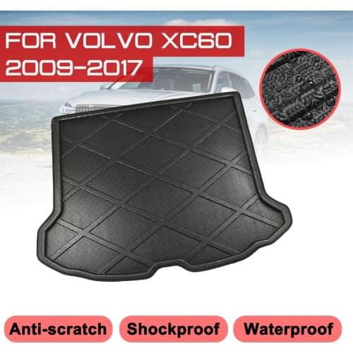 Floor Mats Car Rear Trunk Boot Mat Waterproof Carpet Anti Mud Tray Cargo Liner For Volvo XC60 2009-2017