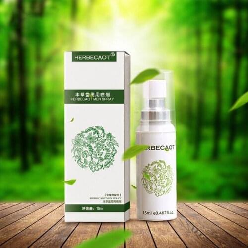 Best Quality 15ml Herbecaot Men Long-last Sex Delay Spray Man Male External Use Anti Premature Ejaculation Prolong penis enlargm